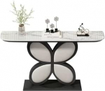 Moodne lillekonsoollaud, diivanilaud kiltkivist lauaplaadiga, koridorilaud elutuppa, kontorisse, kohvibaarisse, sissep&auml;&auml;sum&ouml;&ouml;blile (v&auml;rv : must 2)