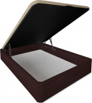 DU&Eacute;RMETE ONLINE EXTRA REINFORCED LARGE CAPACITY FOLDING BED WITH BREATHABLE LID ROUNDED CORNERS WOODEN WENGE 135x190