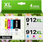 912 912XL printerikassettide uus kiip, mis &uuml;hildub HP 912 XL-ga HP OfficeJet 8010 8012 8013 8014 8015 8017 OfficeJet Pro 8020 8021 8022 8023 8024 8025 jaoks (4 tk).