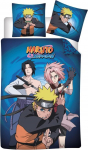 Aymax Naruto Children's Bed Linen Set, Duvet Cover 140 x 200 cm and Pillowcase 63 x 63 cm