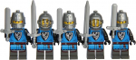 LEGO R&uuml;&uuml;tli minifiguurid Hawk Knight Lion Knight Figuurid Black Falcon Knights (5 Hawk Knights (Grey), Mitmev&auml;rviline
