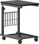 SogesHome s&uuml;learvuti laud, k&uuml;ljelaud, reguleeritava k&otilde;rgusega laud ratastega, 48 cm x 30 cm, PC laud, s&uuml;learvuti, diivanilaud, k&uuml;ljelaud kohviks/s&ouml;&ouml;giks/panipaigaks, k&uuml;ljelaud koju