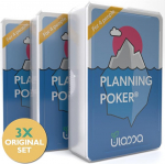 Agile Planning Poker Cards for 12 People (3 Sets) - Scrum Poker Card Set for Efficiency Estimation of Complex Project Requirements in the Team - Made in Germany - Ulassa Version