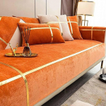 ZZDZW Velvet Sofa Cover1 2 3 4 Seater Sofa Throw Corner Sofa L Shape Sofa Throw Non-Slip Protective Covers Couch Cosy Soft Sofa Cover Sofa Protector for Dogs Cat (Color : #18, Size : 90X120CM(1pc))