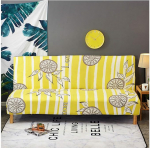 DaiHan Four Seasons All-Inclusive Stretch Sofa Cover Living Room Fabric Combination Full Coverage Non-Slip Sofa Cover Cream 1 x CushionCover 45 x 45 cm