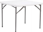 VERDELOOK Nelinurkne HDPE plastikust kokkupandav laud, 86 x 86 cm, k&otilde;rgus 74 cm