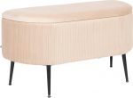 Atmosphera - Box Bench Velour Solaro Beige 100 x 40 cm