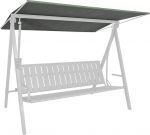 Angerer Freizeitm&ouml;bel GmbH Hollywood kiikede p&auml;ikesevarju - sobib paljudele 3-kohalistele Hollywood kiikedele - kiikede katus Made in Germany (Draltex Green, 210 x 145 cm)