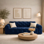 Candi 3-kohaline diivan 230 x 107 cm - Chesterfield diivanid ja diivanid - kaasaegne ja elegantne diivan elutuppa, kodukino, k&uuml;lalistetuppa, kontorisse - suur ja mugav retro stiilis