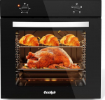 Sisseehitatud ahju 60 cm, 65 L sisseehitatud ahju, 220-240 V, pistikupesaga