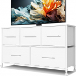 Magamistoa kapp 5 riidest sahtliga, teleripult 4 rattaga, hoiustamise korraldaja elutuppa, lastetuppa (valge)