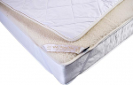 Meriinovillast voodipesu, naturaalne voodipesu, villane madratsialuskate, fliis, loodustoode, villane aluspesu (140 x 200 cm)