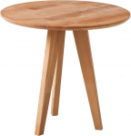 home24 K&otilde;rvallaud T&auml;ispuidust p&ouml;&ouml;k Diameeter 50 cm Kohvilaud T&auml;ispuidust &uuml;mmargune K&otilde;rgus 45 cm V&auml;ike laud Looduslik pruun Elutuba Magamistuba Elutoa laud &Ouml;&ouml;laud Diivanilaud