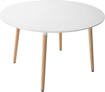 Happy Garden Martha &uuml;mmargune s&ouml;&ouml;gilaud 120cm valge Skandinaavia stiilis &uuml;mmargune s&ouml;&ouml;gilaud 4 inimesele