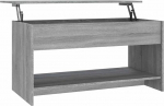 vidaXL kohvilaud elutoa laud diivanilaud kohvilaud k&uuml;lglaud elutoa teelaud hall Sonoma 102 x 50 x 52,5 cm puitmaterjali