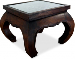 50cmx50 cm s&ouml;&ouml;vitatud oopiumilaud - t&auml;ispuidust - Aasia kohvilaud, k&uuml;ljelaud