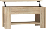 vidaXL Sonoma tammepuust kohvilaud 101 x 49 x 52 cm Puitmaterjal