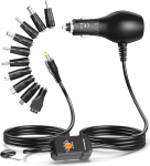 Basicvolt auto universaalne toiteallikas 12 V 9 V 7,5 V 6 V 5 V 4,5 V 3 V autolaadija sigaretis&uuml;&uuml;taja kaabel 10 pistikuga adapter DVD-m&auml;ngija TV GPS-kaamera LED-ribaga, 5V 2A USB-port, 34W Max.