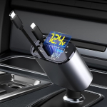 Aimtel sisset&otilde;mmatav autolaadija, PD USB, kiirlaadija, autolaadija, adapter, sigaretis&uuml;&uuml;taja, &uuml;hildub iPhone'i/Samsung/Google/Huawei/Tabletiga