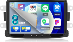8 Core CAMECHO 4G + 64G Android 13 autoraadio Renault Dacia Logan Duster Sandero Lodgy Capture Symbol Lada Xray koos Navi Carplay Android autoga, 8-tolline Double DIN puuteekraan Bluetooth 5.0-ga