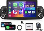 4G 64G VECHTEL 7-tolline Bluetooth autoraadio Fiat Panda 2013-2020 Carplay Android Auto, DSP EQ, WiFi GPS, Mirror Link, RDS/FM raadio 2 DIN koos AHD tagurduskaameraga
