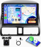 4GB + 64GB Carplay autoraadio Honda CRV 2002-2006 Con GPS, Bluetooth autostereo puuteekraaniga traadita Android auto WiFi SWC FM/RDS raadio USB peeglilink Canbus + AHD tagumine kaamera