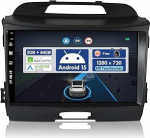 Android 14 IPS 9-tolline autoraadio Kia Sportage (2010-2015) jaoks - Sisseehitatud CarPlay Android auto - Tagurduskaamera - 2G + 32G - 2 DIN - DAB roolijuhtimine Dual Band WiFi Fast Boot DSP