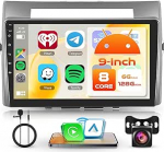 8 s&uuml;damikud 6+128G Android Autoradio Toyota Corolla Verso 2004-2009 traadita Carplay 9-tolline Android Auto peeglilink Bluetooth FM/RDS/EQ/DSP WiFi GPS navigeerimine roolijuhtimine tagurdamine