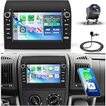 4G + 64G Android autoradio Fiat Ducato 2008-2015/Peugeot Boxer 2/Citroen Jumper 2011-2015 9-tolline traadita Carplay autoraadio koos Android auto navigatsiooniga GPS FM/RDS/EQ Mirror Link Bluetoothiga