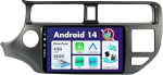 SXAUTO Android 13 IPS autoraadio sobib Kia K3 Rio (2011-2015) - Sisseehitatud Carplay/Android Car/DSP - LED kaamera + MIC - 4G + 64G - DAB 360 kaamera roolijuhtimine Fast Boot AHD WiFi - 2 DIN