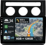 [6G + 128G] IPS 10.1-tolline Android 14 autoraadio VW Touran 2003-2010 koos Navi Octa Core'iga [Sisseehitatud CarPlay/Android Car/DSP/Mirror Link/GPS Navi/360 Camera/Bluetooth 5.0/WiFi/USB