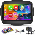 [2+64G] Android 13 autoraadio Jeep Renegade 2016-2020 koos juhtmevaba Carplay & Android Car - 9-tolline puuteekraaniga autoraadio koos WiFi GPS peeglilink DSP FM/RDS raadio SWC+ AHD tagantvaate kaameraga