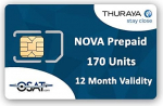 OSAT Thuraya Nova SIM-satelliittelefon 170 seadmega (200 minutit)
