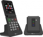 TTfone TT660 kokkupandav mobiiltelefon kokkupandava disainiga, suurte nuppudega, h&auml;daabik&otilde;ne, pika aku kestvusega ning 3G ja 4G LTE &uuml;henduvusega (koos dokilaadijaga)