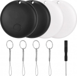 LOSHALL 2/4 Pack Smart Tags eseme leidjad t&ouml;&ouml;tavad koos Apple Find My (ainult iOS), Tracker Tag Item Locator v&otilde;tme, pagasi, seljakoti, rahakoti, lemmiklooma jaoks (2 valge + 2 must)