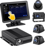 4K 1080P Dash Cam 7-tollise puuteekraaniga, G-sensor, &ouml;ine n&auml;gemine ja veekindel tagurduskaamera veoautole, koolibussile, matkaauto, RVS (auto DVR Recorder)