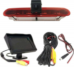 Tahavaate kaamera Transport aken + 4,5-tolline TFT LCD monitor pidurituli auto katusel tagurduskaamera Fiat Doblo 263 alates (2010-Present) / Opel Combo (2011-2018)