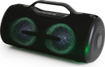 Boompods Rhythm 60 kaasaskantav Bluetooth-k&otilde;lar - veekindel kast LED-valgustuse ja 60 W v&otilde;imsusega, 10-tunnine aku ja topeltpaaritamine, peok&otilde;lar reisimiseks, vannituba, must
