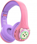 Riwbox CB-7S Bluetooth k&otilde;rvaklapid lastele, kassik&otilde;rvad, LED-valgus, Bluetooth juhtmevabad k&otilde;rvaklapid mikrofoni ja turvalise helitugevusega, 60 tundi m&auml;nguaega, Bluetooth 5.3 juhtimine
