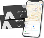 ATUVOS Wallet Tracker Card Thin 1,6 mm Pack of 2, Air Smart Tag Card Compatible with Apple Kus on? App (ainult iOS, Android ei toeta), Bluetooth Item Finder reisikohvrile, pagasile, kohvrile.