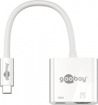 Goobay 62110 USB-C HDMI adapter, 4k 60 Hz, valge