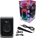 Lexibook, iParty&reg; K8320 Kaasaskantav Bluetooth&reg; k&otilde;lar mikrofoniga, v&otilde;imas helitugevus, mitmev&auml;rvilised valgusefektid, laetav aku