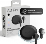 Sudio A3Pro Midnight Black - kogu p&auml;eva m&uuml;rasummutavad k&otilde;rvaklapid - valmistatud taaskasutatud plastist, tasakaalustatud kuulamiskogemus, Multipoint Bluetooth 5.4, IPX4, kuni 25 tundi m&auml;nguaega