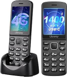 4G Volte nuputelefon Nuputatav mobiiltelefon ilma lepinguta 1400 mAh pikk aku kestab lukustamata juhtmeta telefon Bluetooth mobiiltelefon eakatele Simlock-free h&auml;daabitelefon