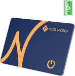 NOVOO Air Tag Card Wallet Tracker, 1,6 mm Slim Smart Card, 6 aastat aku, IP68 veekindel, &uuml;hildub Apple Where is (ainult iOS), Bluetooth Tracker rahakottide, kohvrite, passide jaoks