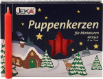 Pakend 20 nukuk&uuml;&uuml;nla punast umbes 7 x 65 mm (20 x 40 tk) Nukulambid miniatuursed k&uuml;&uuml;nlad j&otilde;uluk&uuml;&uuml;nlad