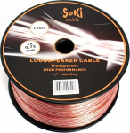 Valju k&otilde;larite helikaabel 100m - 2x0,75mm&sup2; - 100% CCA vask ; l&auml;bipaistev