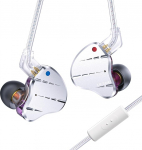 KINBOOFI KBEAR KS10 k&otilde;rvamonitorid k&otilde;rvaklapid, professionaalsed juhtmega k&otilde;rvaklapid, HiFi Kbear k&otilde;rvamonitoris, k&otilde;rvaklapid muusikakomplektid IEM k&otilde;rvaklapid eemaldatava 2-poldilise kaabliga (lilla, mikrofoniga)