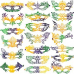 SIQUK Pack of 20 Veneetsia maskid, pitsist mask, Veneetsia pitsist silmamask naistele
