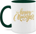 Mug 325 ml - Statement - Happy New Year - 325 ml - Petrol Green - Statements New Year's Eve Coffee Cup Years Coffee Cups Glitter